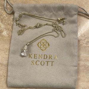 Kendra Scott crystal pendant adjustable chain necklace